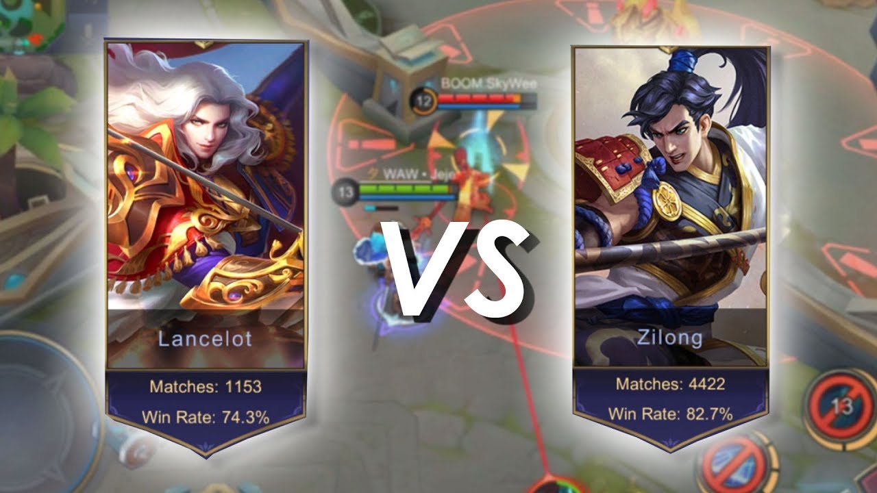 JEJE LANCELOT VS ZILONG SKYWEE ! 1VS1 GLOBAL 1 LANCE VS BEST ZILONG
