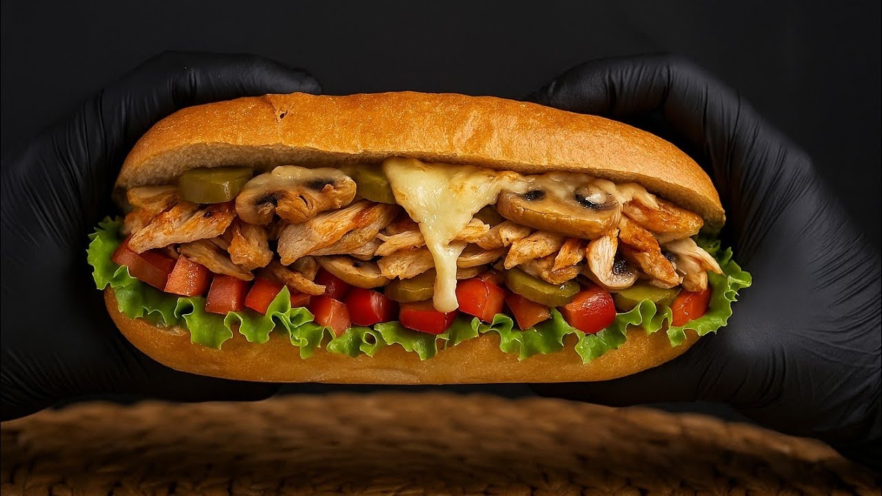 The chicken and mushroom sandwich everyone is obsessed with! It&rsquo;s insanely delicious 😋