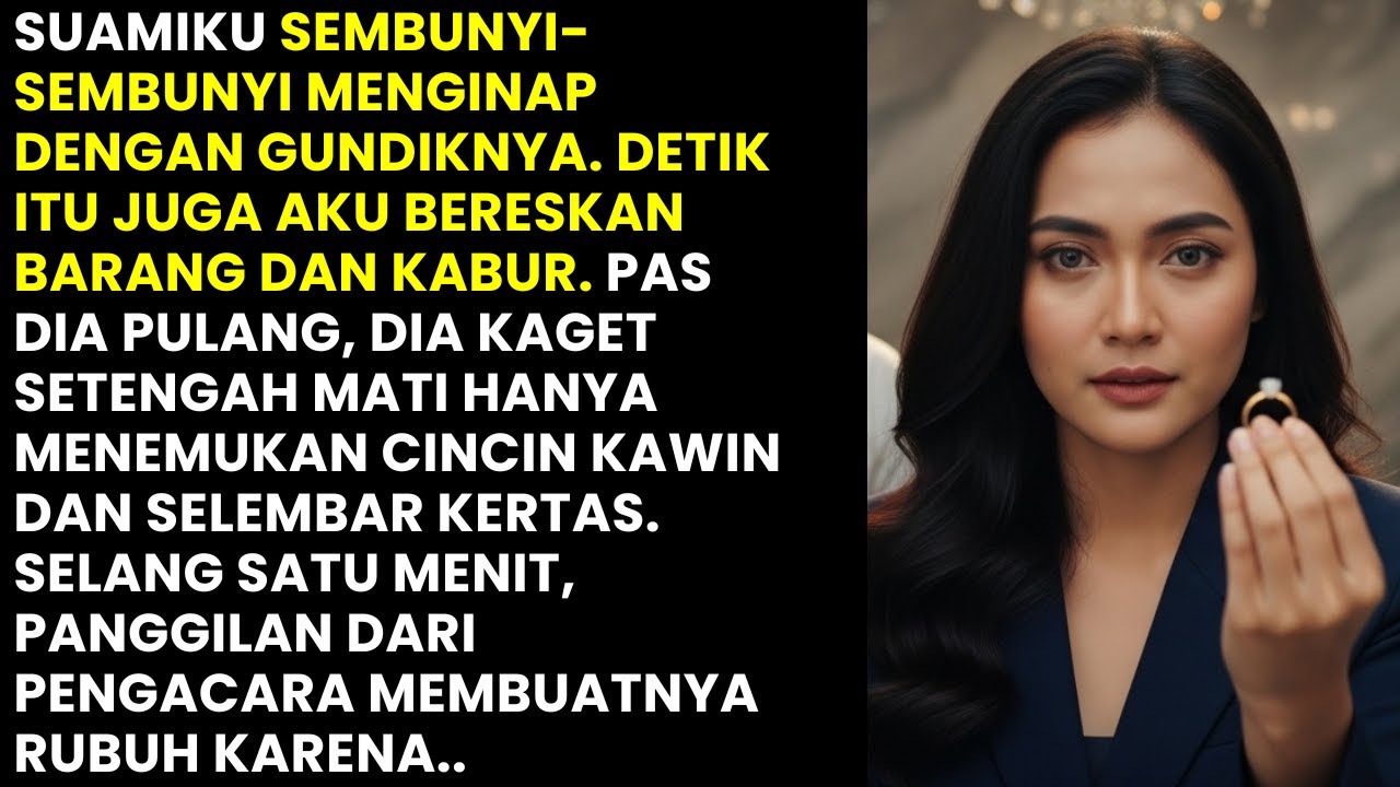 SUAMI SELINGKUH DEMI GUNDIK, TAPI KUTINGGALKAN SURAT CERAI! TELEPON PENGACARA BIKIN DIA HANCUR...