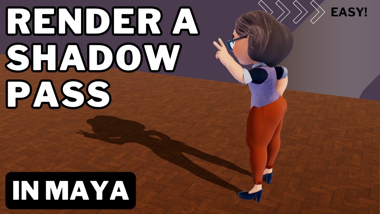 Рендеринг теневого прохода в Maya