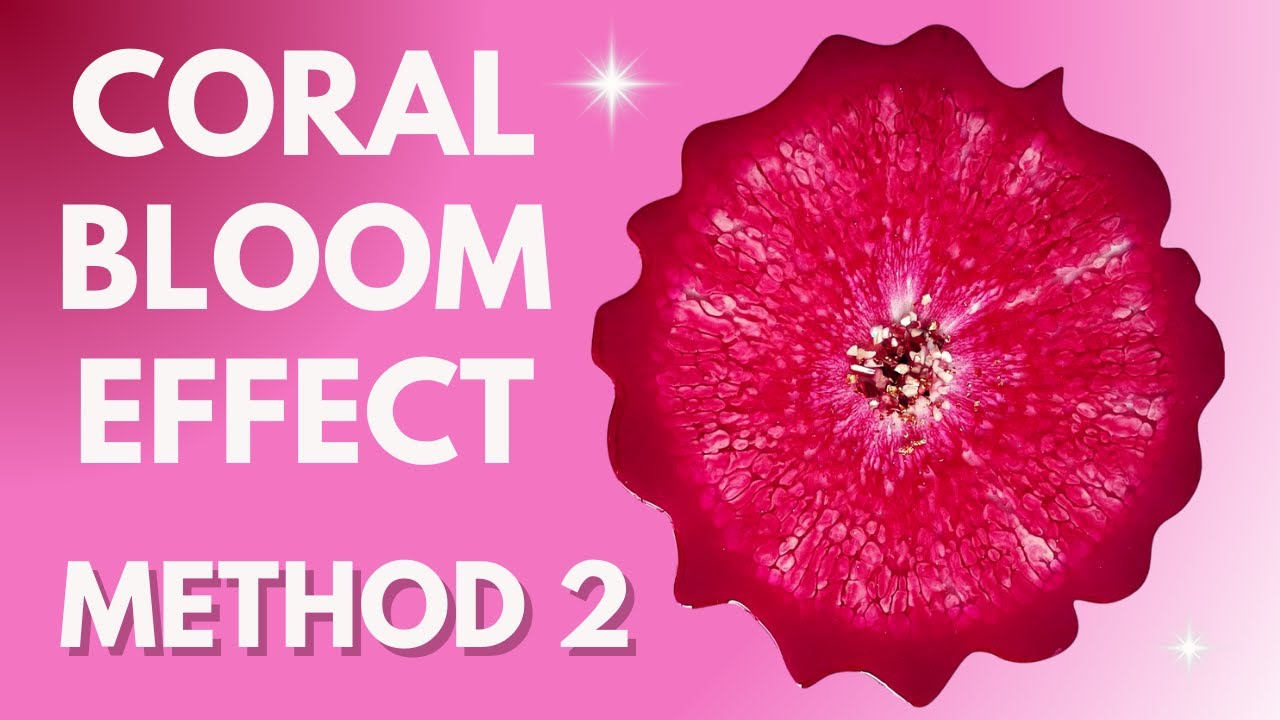Coral Effect in Resin | Method 2 — A Dramatic Blooming Twist!