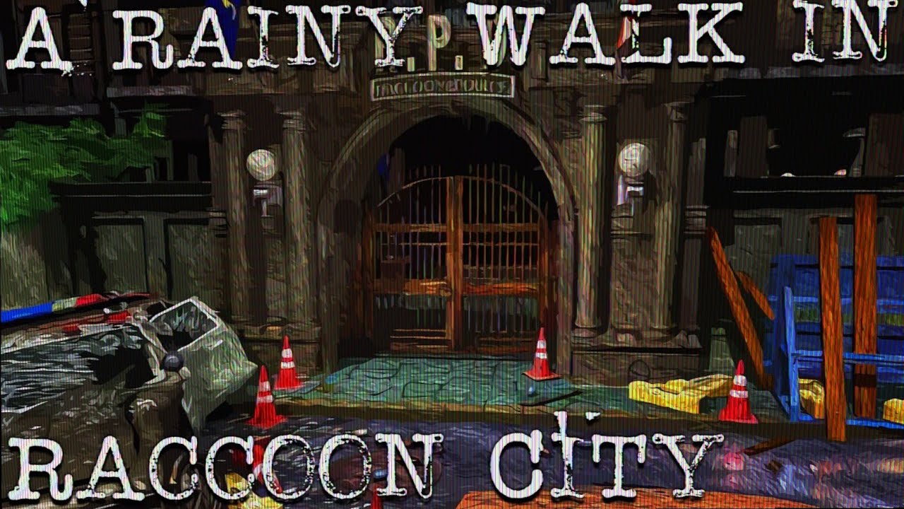 Walking Through Cursed Streets | 1 Hour of Rainy Resident Evil/ Raccoon City Ambience | L-ONE-X