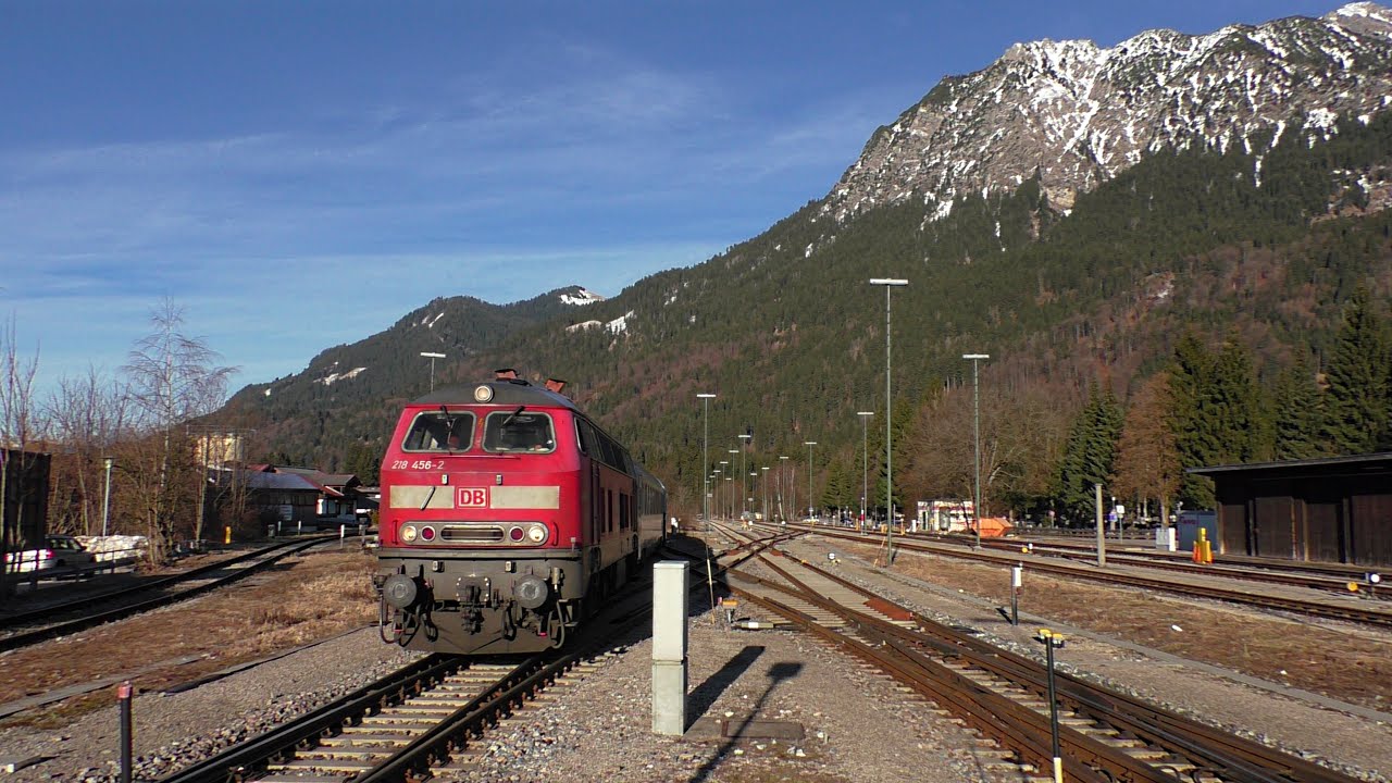 Züge in Oberstdorf und Immenstadt mit TRI Ersatzzug BR218 ER20 und mehr...