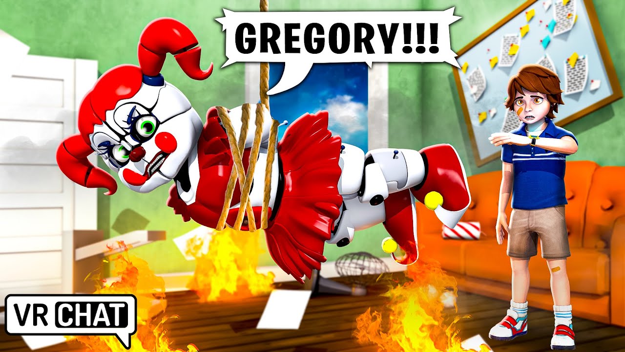 Circus Baby BABYSITTING GREGORY in VRCHAT