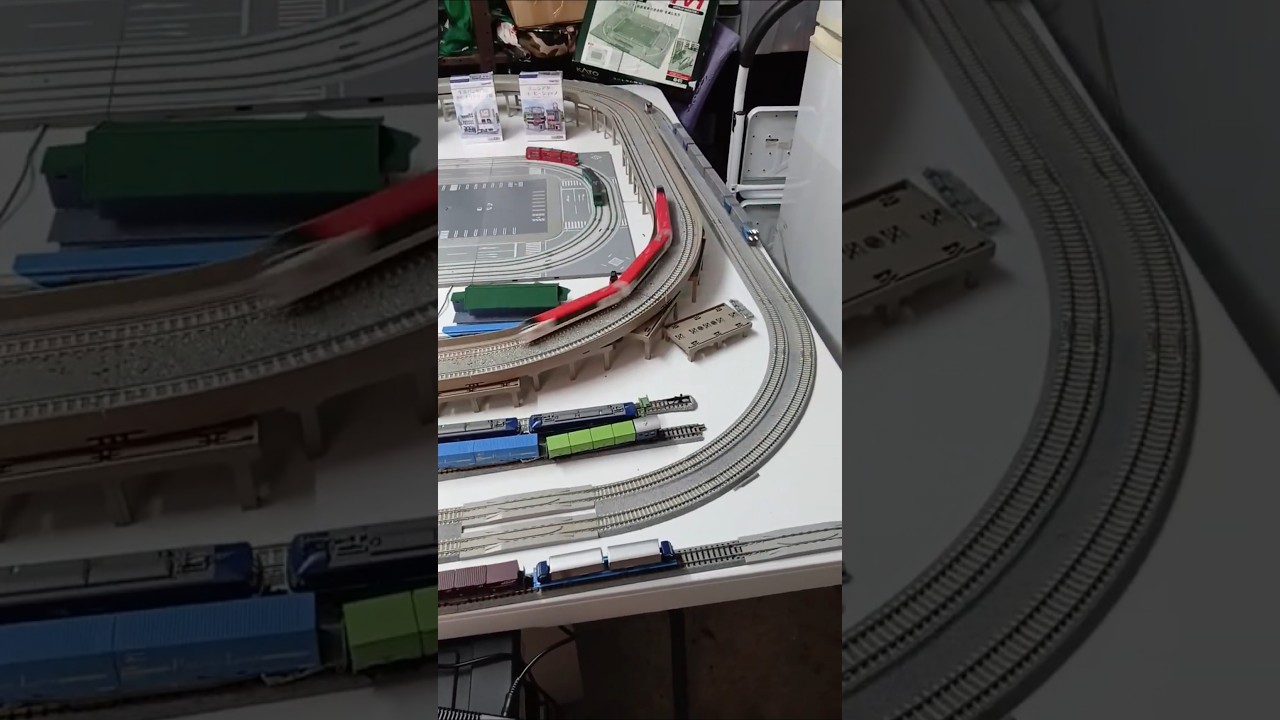 KATO TOMIX Nスケール鉄道模型 路面電車テーブルレイアウト更新