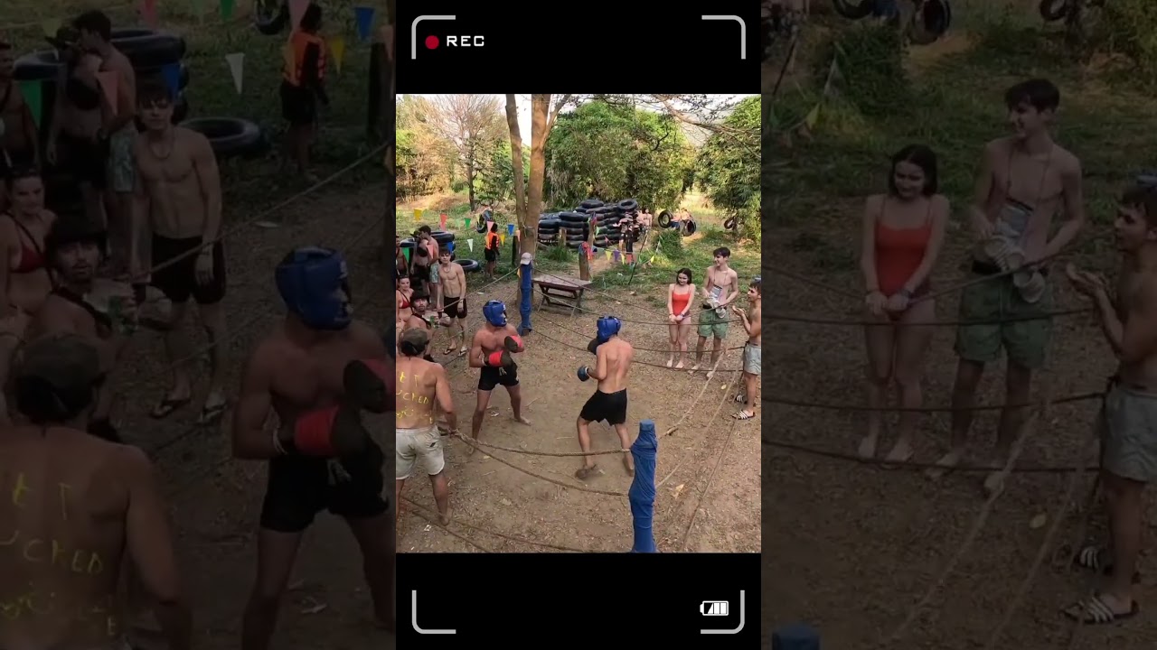 Part 1 Tipsy tubing fight, one of many, what a crazy day with this lot! 