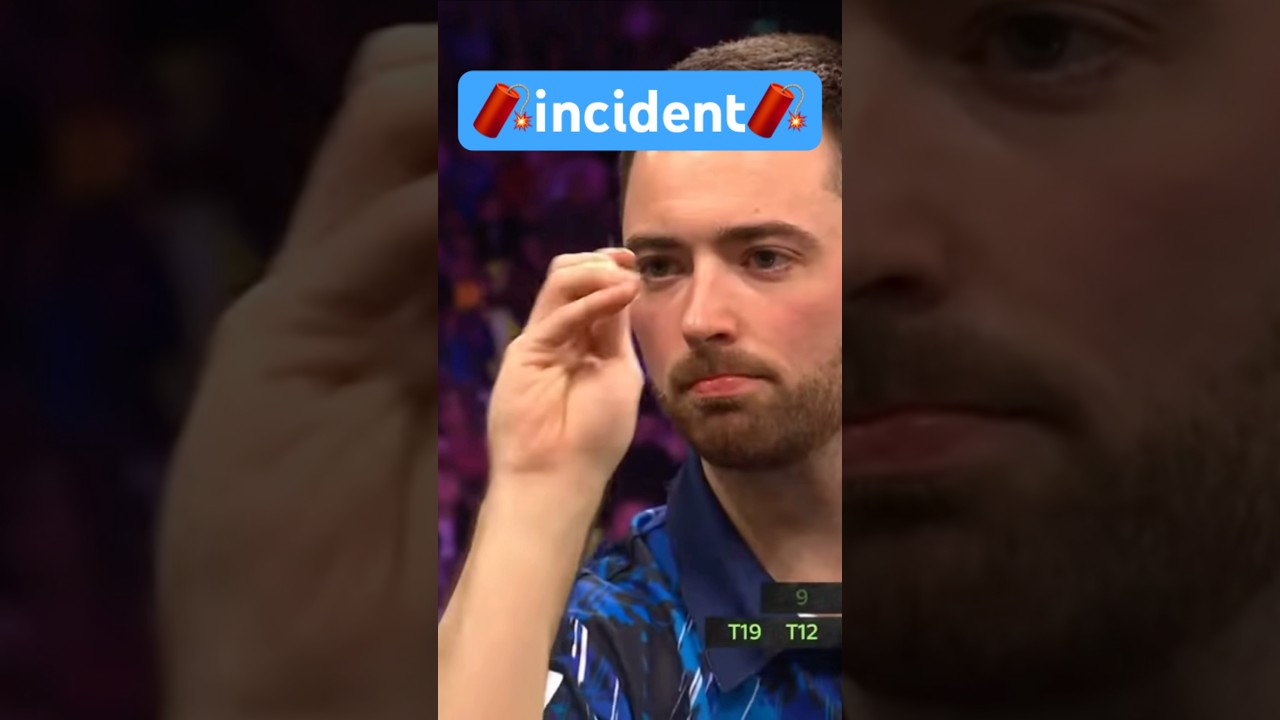 🧨incident: caller tries to stop the crowd🧨 Premier League Darts Dart #darts 🤩🎯🚨