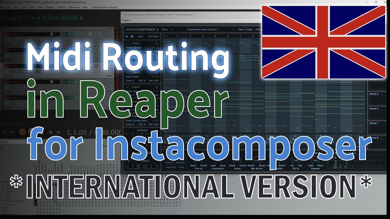 Routing for Instacomposer in Reaper