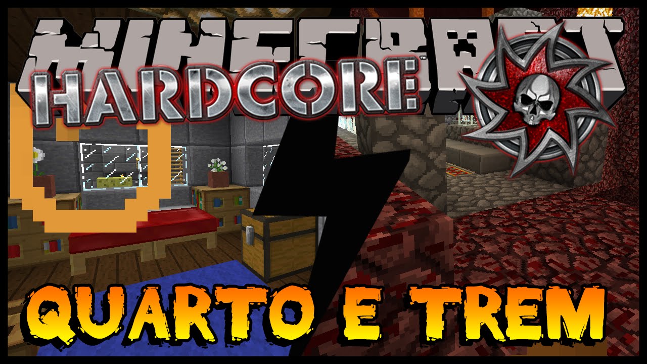 Decoração do Quarto e Trem no Nether - Hardcore 2 #56 (Minecraft 1.8)