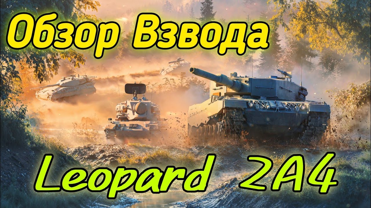 War Thunder Mobile | Обзор Взвода Leopard 2A4, TAM 2C, Wiesel 1A2, Gepard
