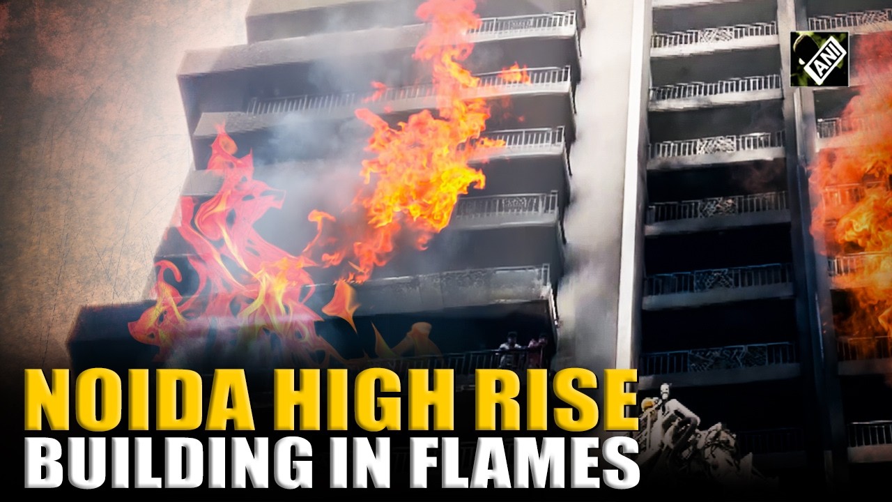 Breaking: Fire erupts in a building of Ivy County society in Noida&rsquo;s sector 75, fire brigade at spot