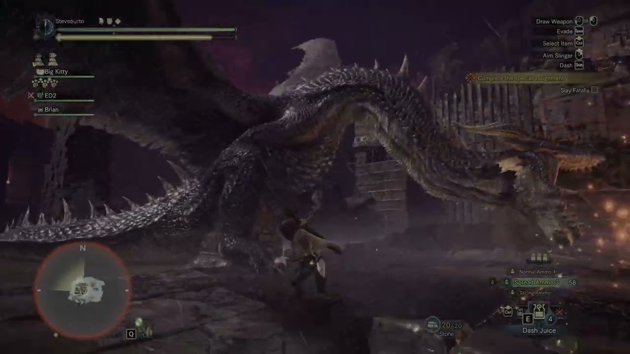 Monster Hunter World [Steve and Eddy] (Play02): Fatalis Battle