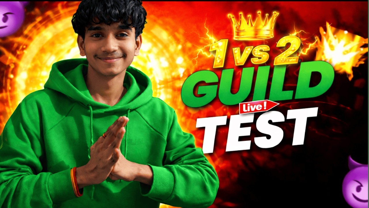 GAMING UNBELIEVABLE LIVE WITH GUILD TEST 1VS2 PLAY 😎 WITH SUBSCRIBERS ON LIVE 🤩 ONLY HEADSHOTS