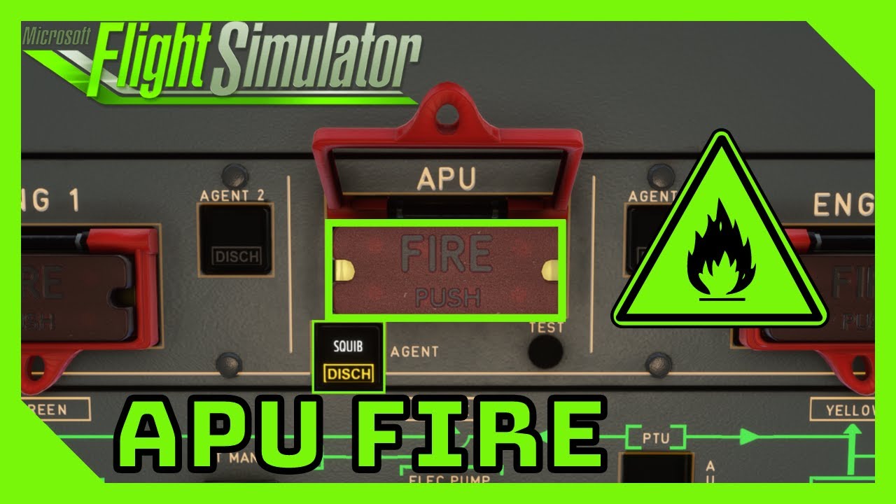 IN-FLIGHT APU FIRE |  How To Do | Tutorial | Microsoft Flight Simulator | Engine Fire | A32NX LEAP