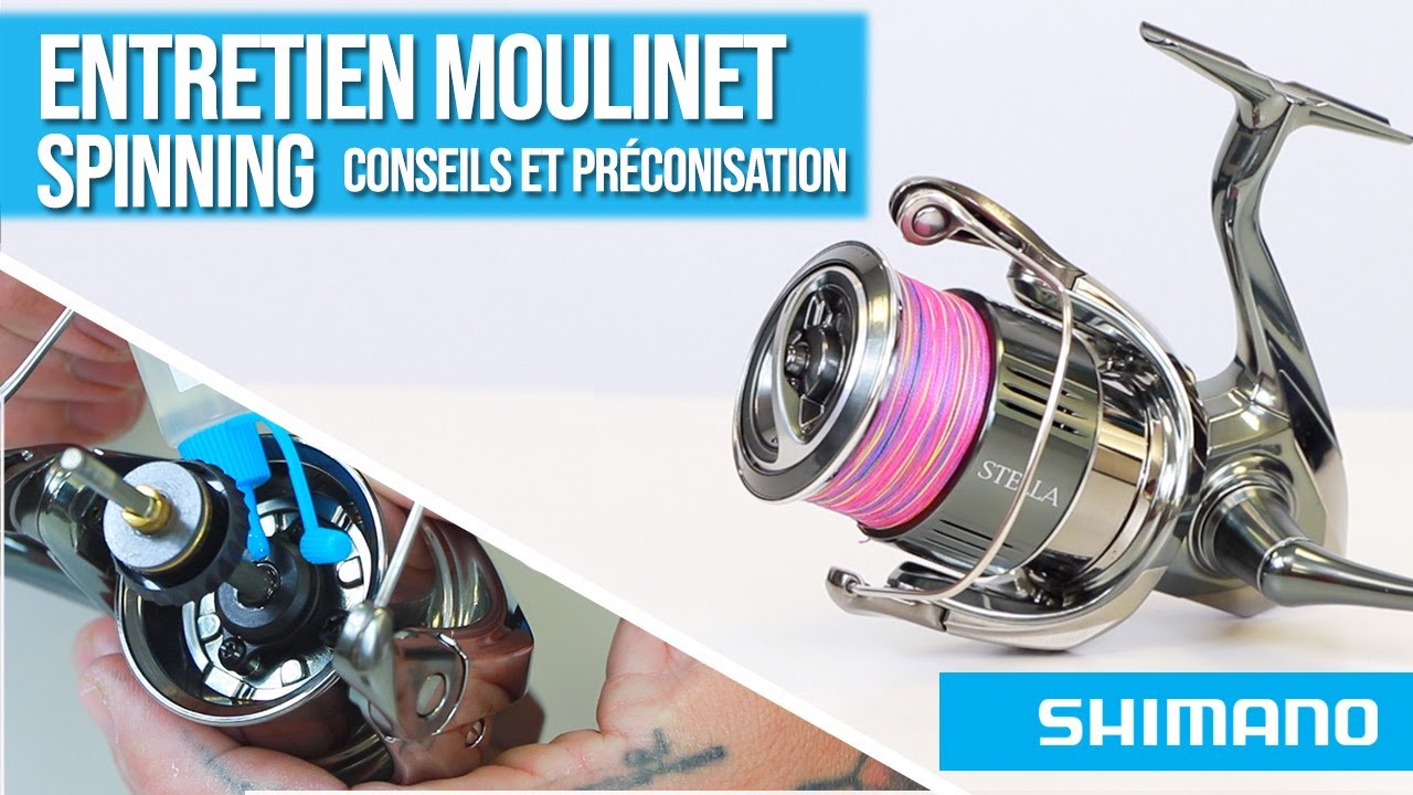 ENTRETIEN MOULINET SPINNING ! Conseils et préconisations
