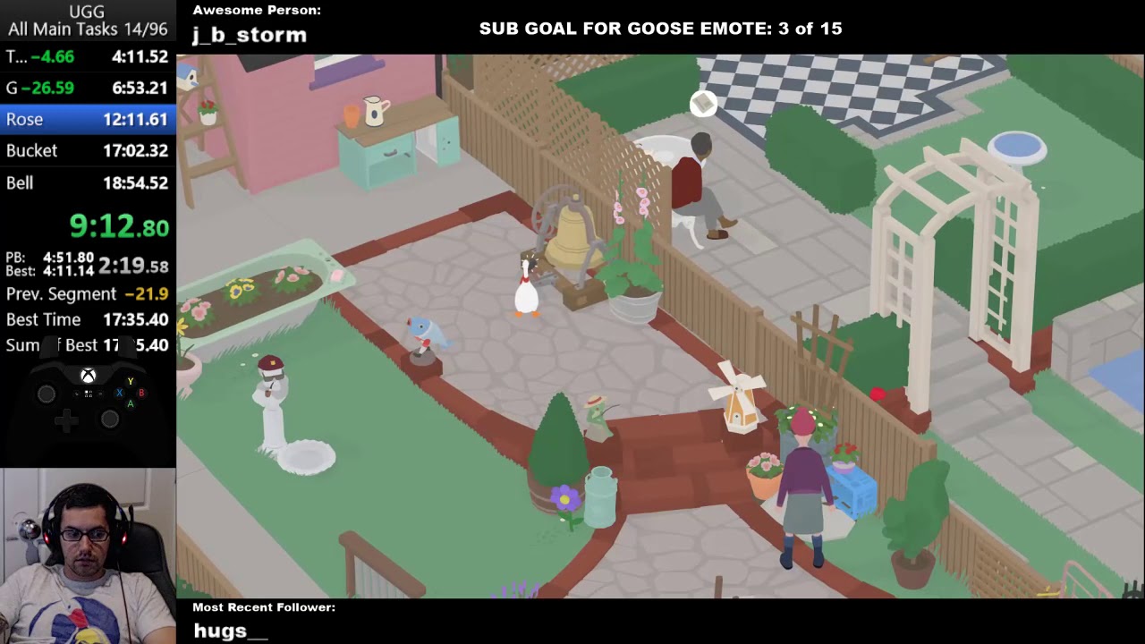 [FORMER WR] Untitled Goose Game Speedrun - All Main Tasks - 17:50