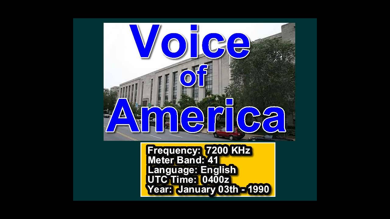 🇺🇸 Voice of America - 7200 KHz - Onda Corta - 1990