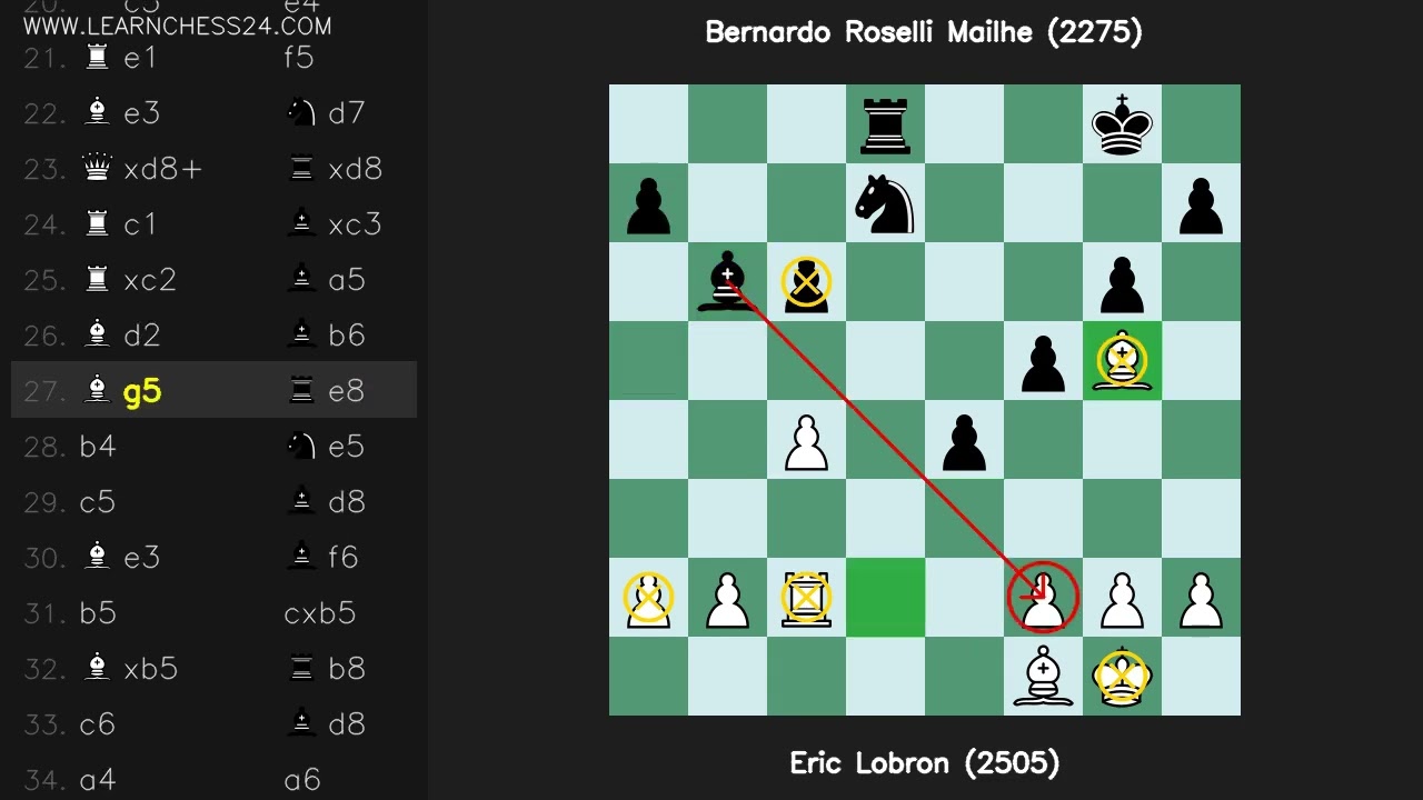 Siciliana-Variante-del-Dragone: Eric Lobron (2505) vs Bernardo Roselli Mailhe (2275)