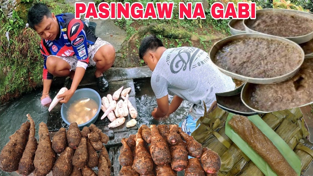 Suman na gabi..Pasingaw Tulong tulong kaming magkakapated sa paggawa kasama at Itay