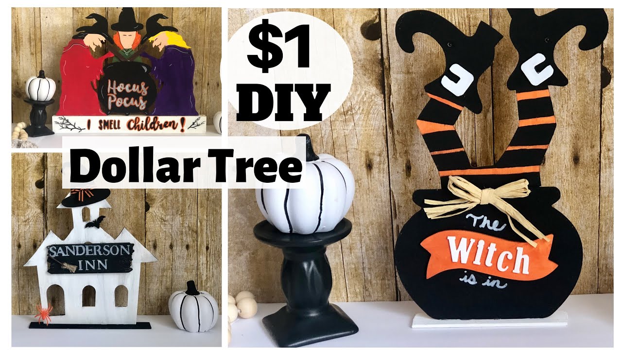 DIY Halloween Decorations| Dollar Tree DIYs | Hocus Pocus | Halloween 2020