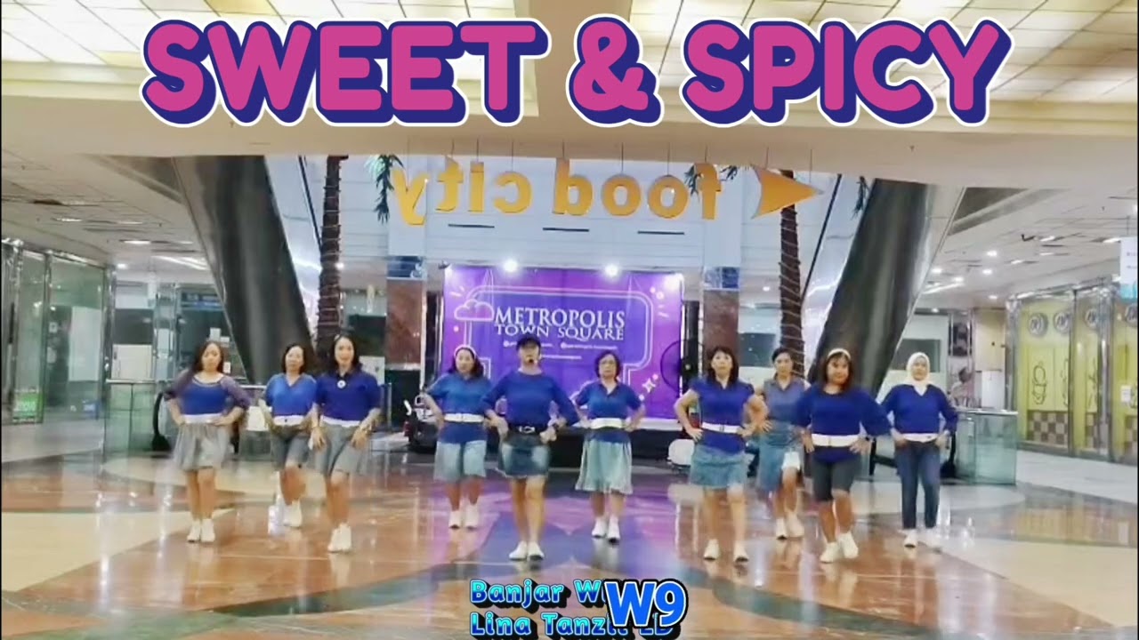 SWEET & SPICY Line Dance (Demo: Lina Tanzil & Friends Banjar Wijaya) - 090126