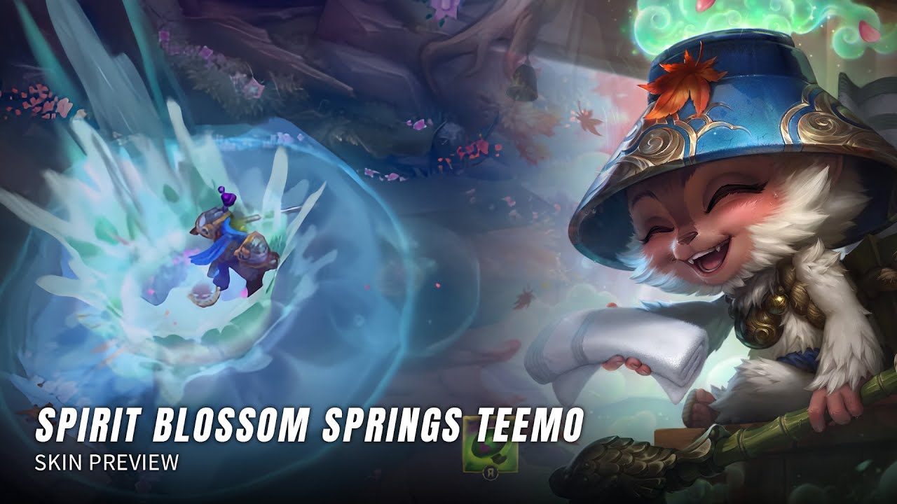 Spirit Blossom Springs Teemo Skin Preview - League Of Legends