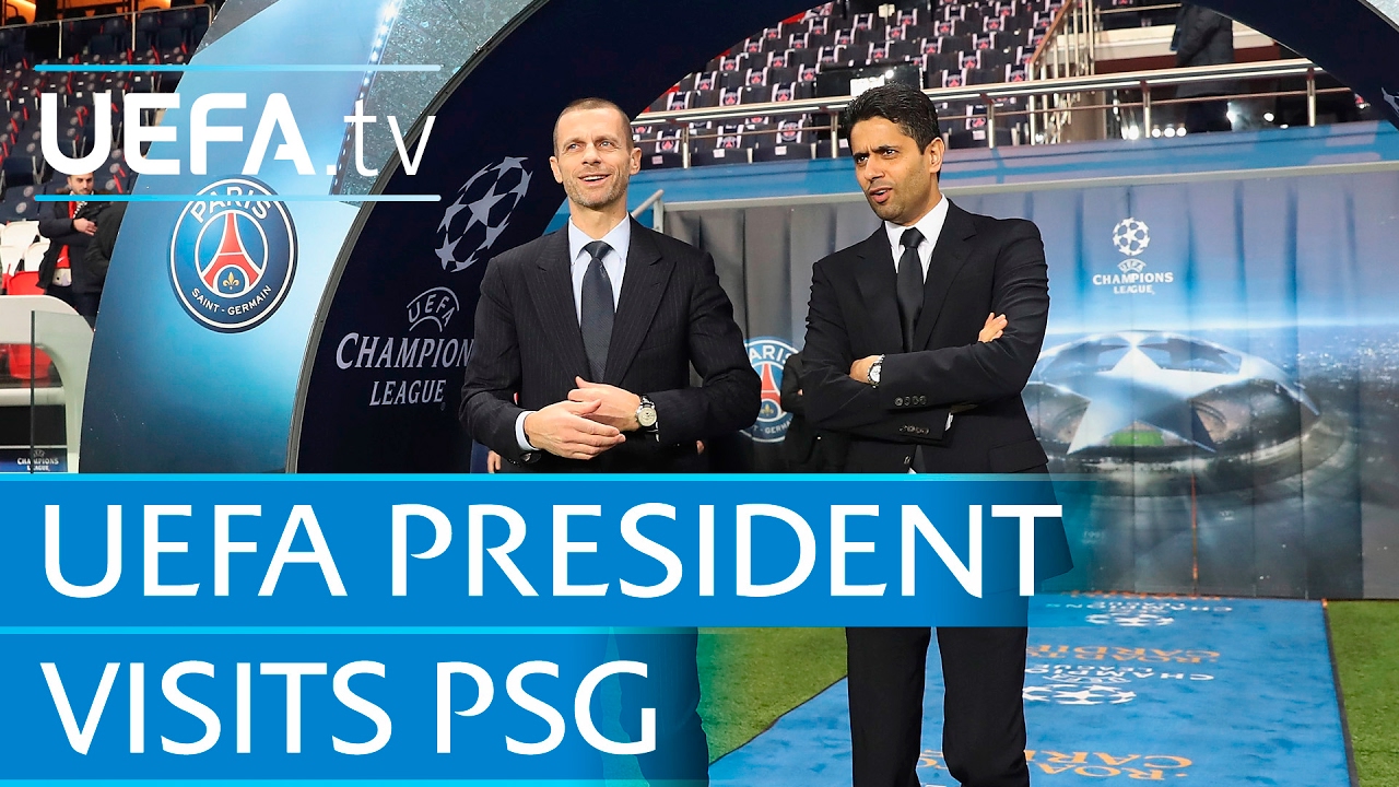 UEFA President visits PSG