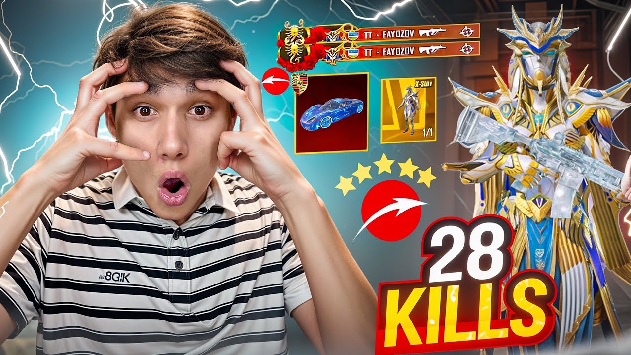 😳LIVIKDA MARJONA BILAN DAXSHAT O'YIN😱 - PUBG MOBILE !!!