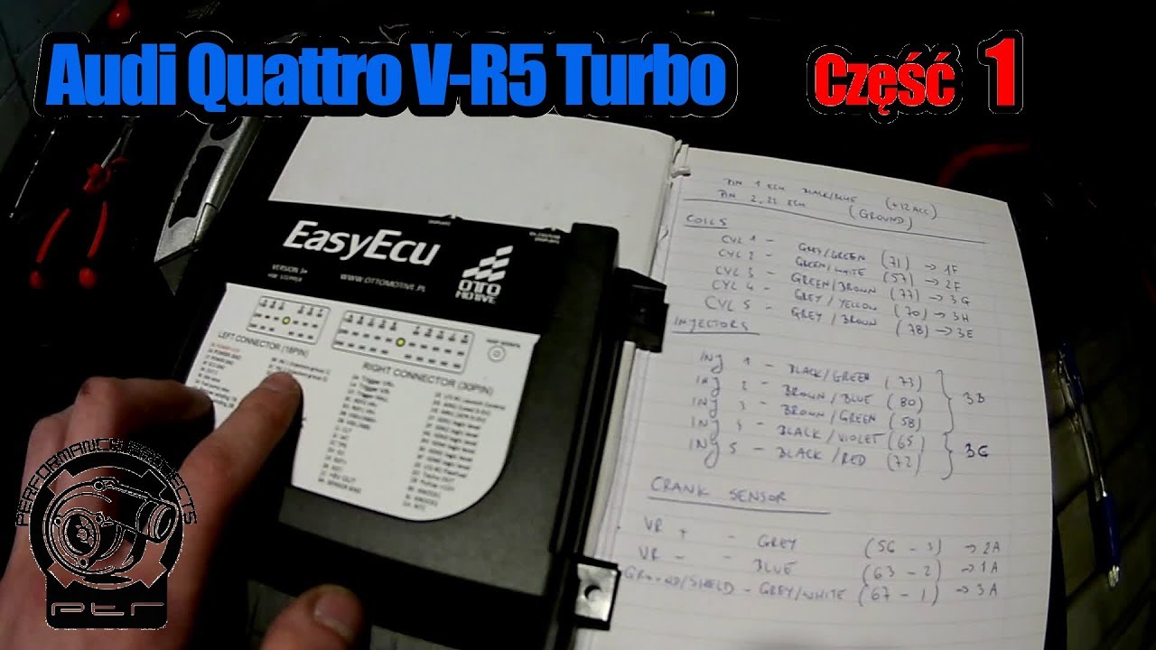 👉 AUDI QUATTRO VR5 TURBO cz.1 / Rozpoczecie montazu komputera Standalone - EasyECU EE3+