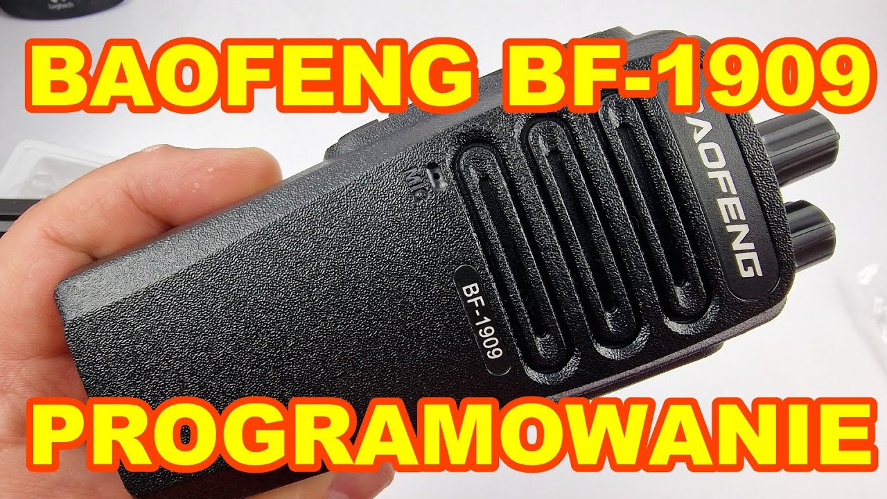 BAOFENG BF-1909 Programowanie pamięci przez program Chirp