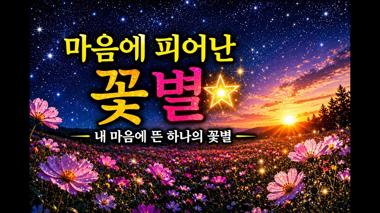 마음에 피어난 꽃별 | 내 마음에 뜬 하나의 꽃별 | Emotional Poetic Song | K-Poetry