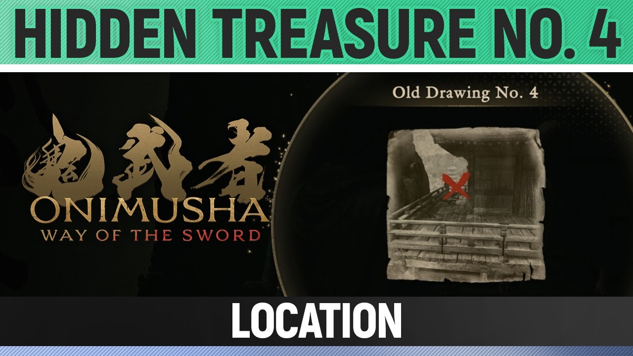 Onimusha: Way of the Sword - Hidden Treasure No. 4 - Old Drawing Location 4