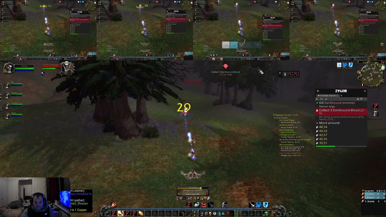 WoW TBC 4 mages 1 priest