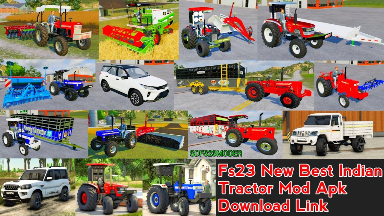 Загрузка мода на индийский трактор Fs23 || Mahindra, Swaraj, New Holland, Arjun || Поддержка устр...