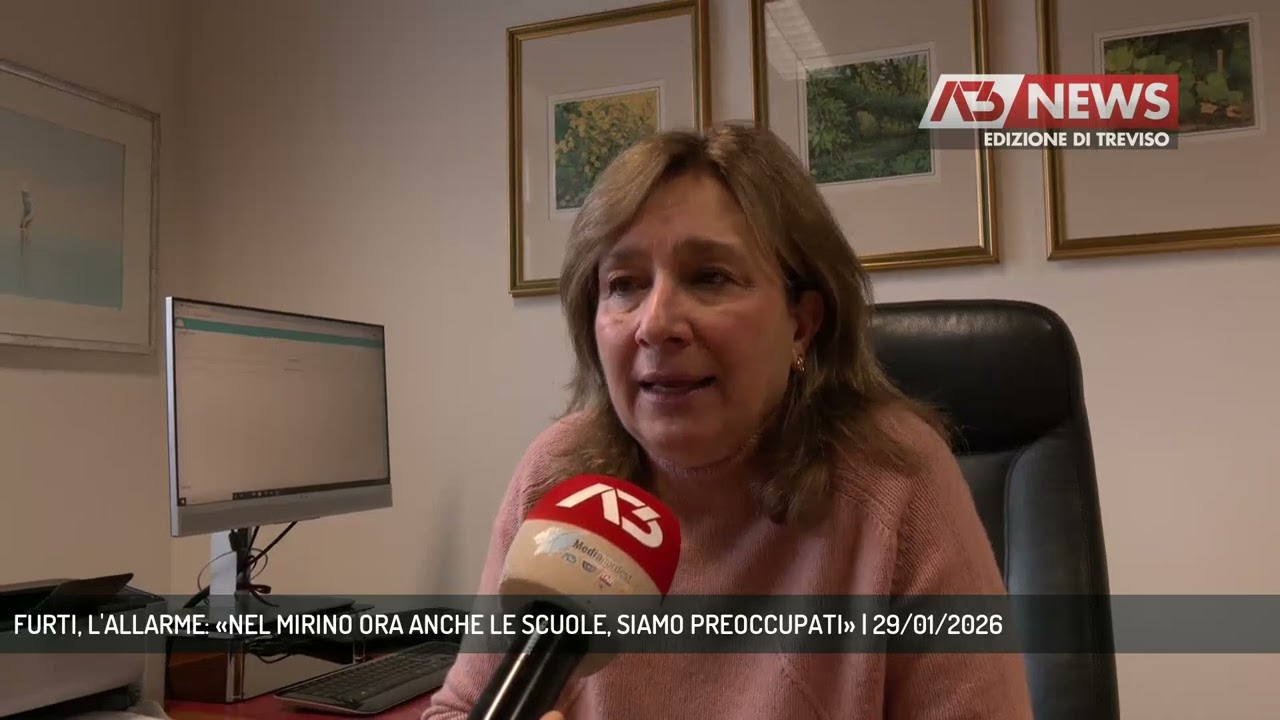 FURTI, L'ALLARME: «NEL MIRINO ORA ANCHE LE SCUOLE, SIAMO PREOCCUPATI» | 29/01/2026