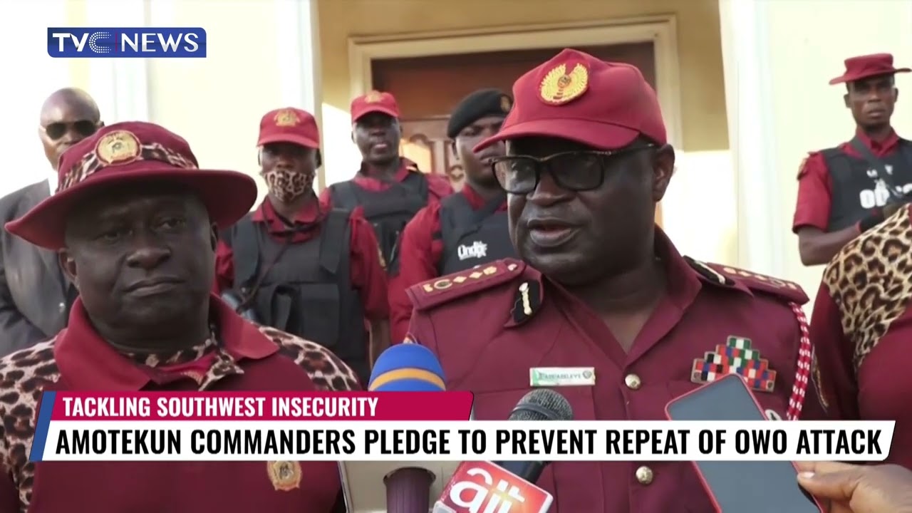 Amotekun Commanders Pledge to Prevent Repeat of Owo Church Attack