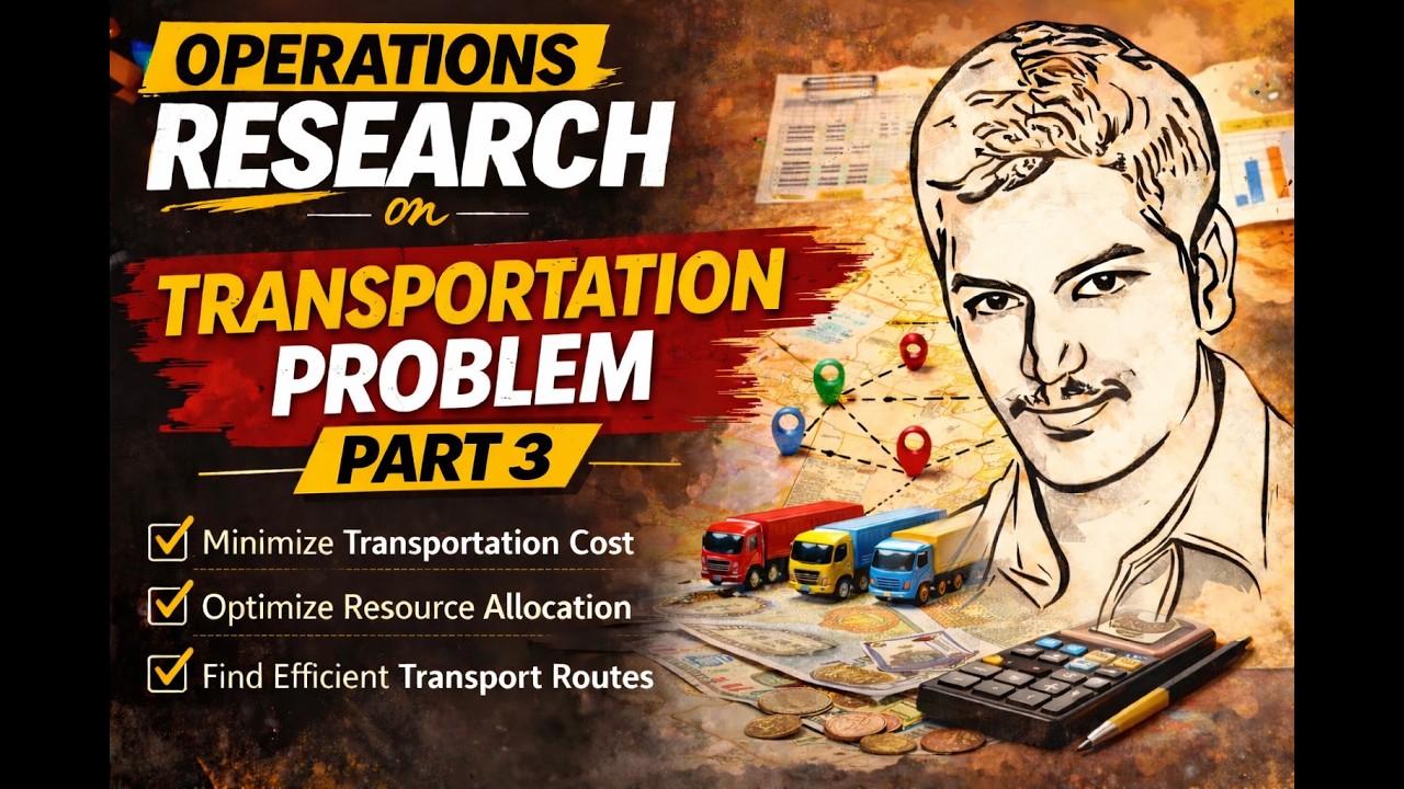 Operational Research |Transportation Problem Part 3 |#operationalresearch |  #TransportationProblem