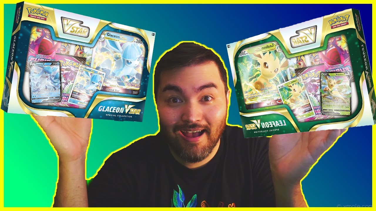Worth it? NEW Glaceon and Leafeon V Star Collections (Noob Pokémon pack opening)