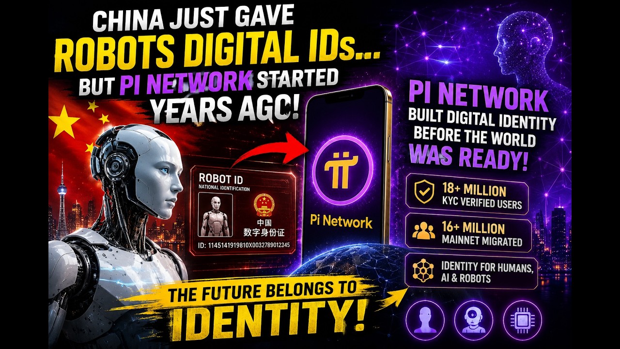 CHINA JUST GAVE ROBOTS DIGITAL IDs... But Pi Network Started Building Digital Identity Years Ago! 🤯