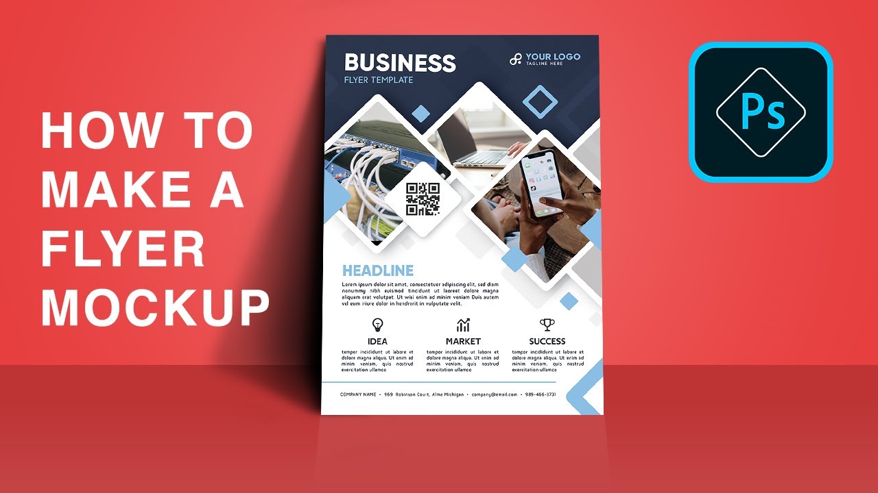 How To Make Flyer Mockup - Adobe Photoshop