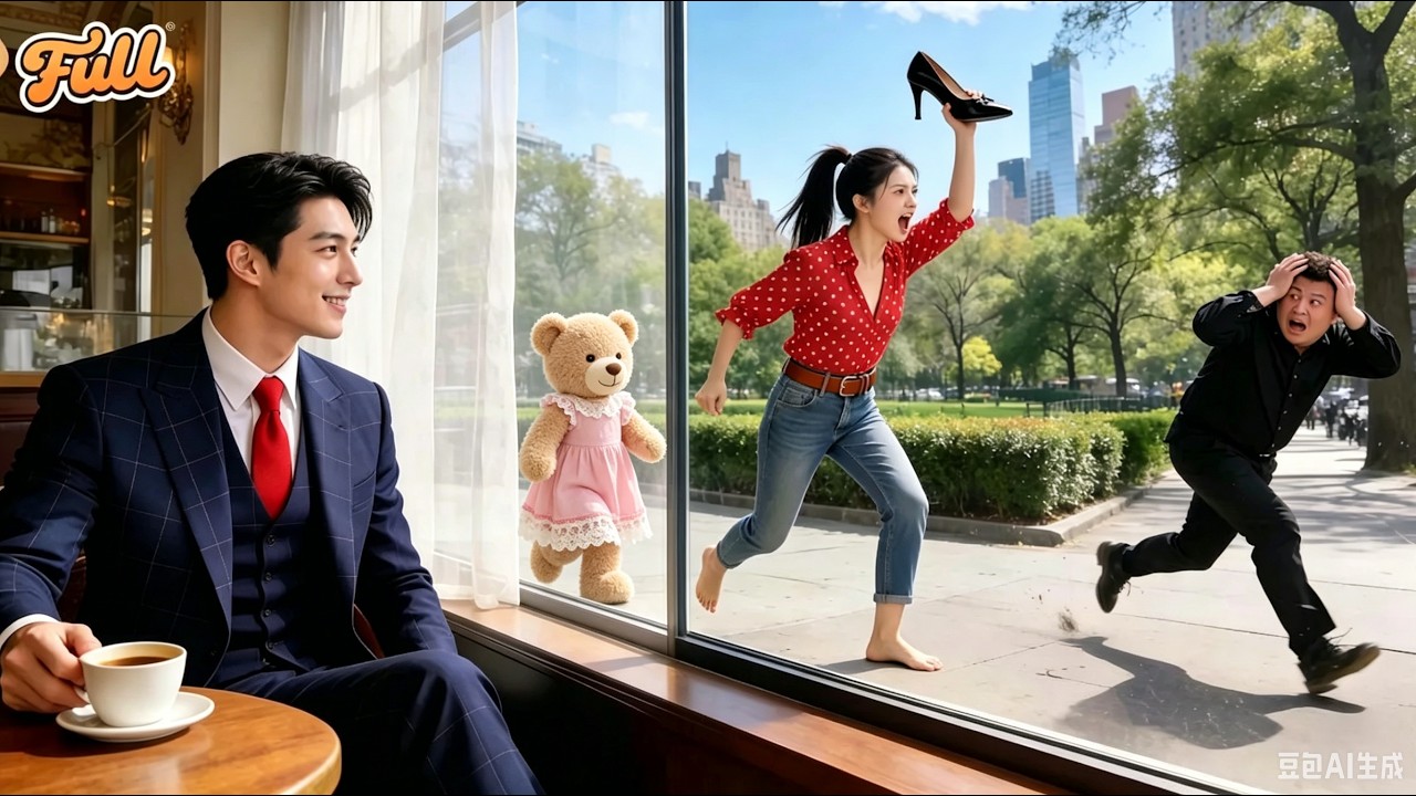 CEO Never Smiled 35Ys!Till Saw Waitress Use 1 High Heel To Scare Bully Off Little Girl!He Laughed!