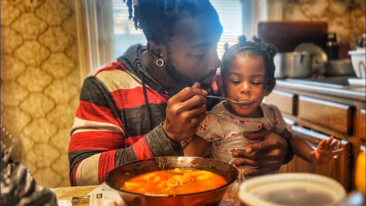 What I eat in a day | How to make homemade soup @BrolyGainz007 @Justjax2u