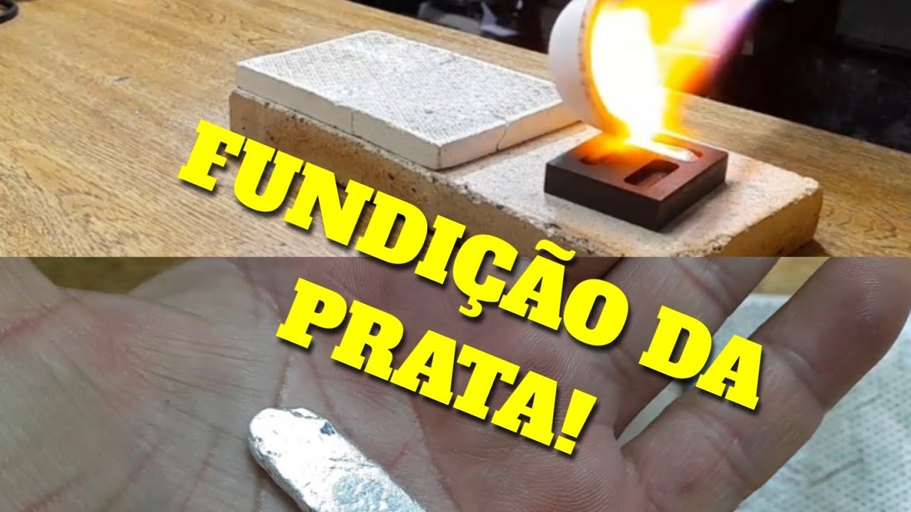 Como fundir a prata extraída!