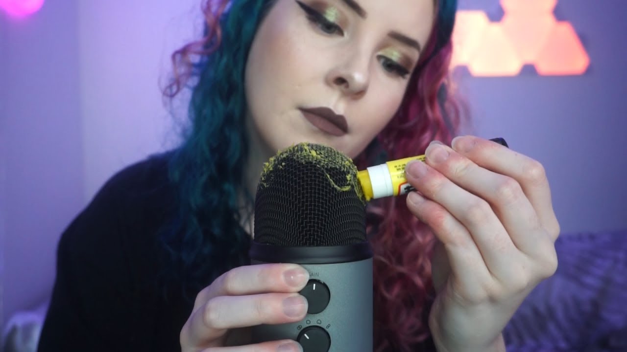 ASMR | Intense Sticky Sounds on Mic | Tape, Glue, Lotion (No Talking)