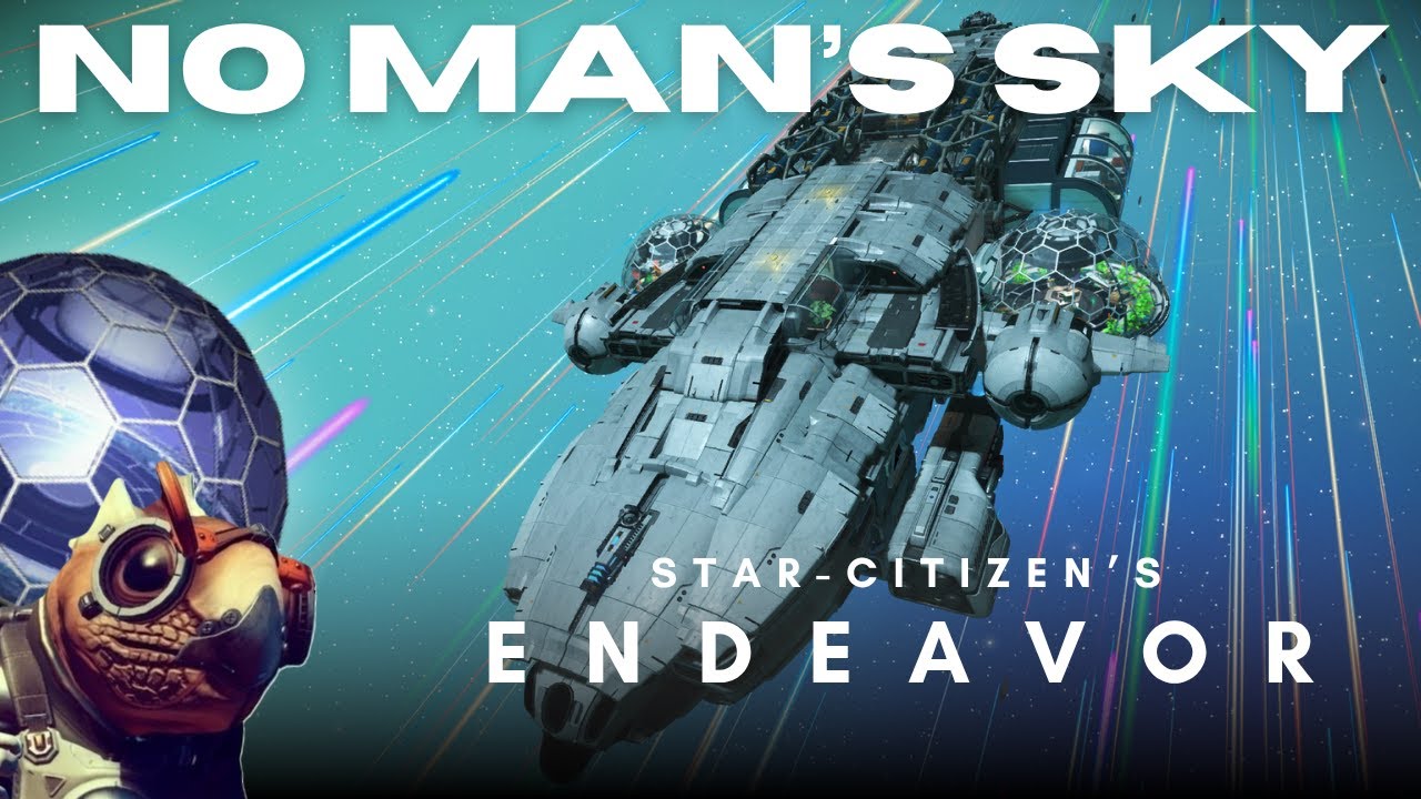 NMS - THE ENDEAVOR from Star Citizen - Research Corvette [Interior + Download]