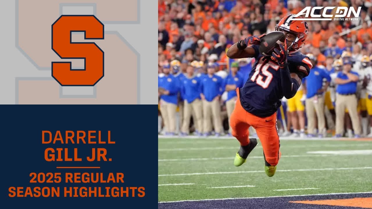 Darrell Gill Jr. 2025 Regular Season Highlights | Syracuse WR