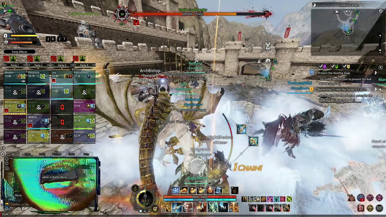 [Bless Online] [F2P] Siege of Castra Paladin PVP  2018 11 15 12 02