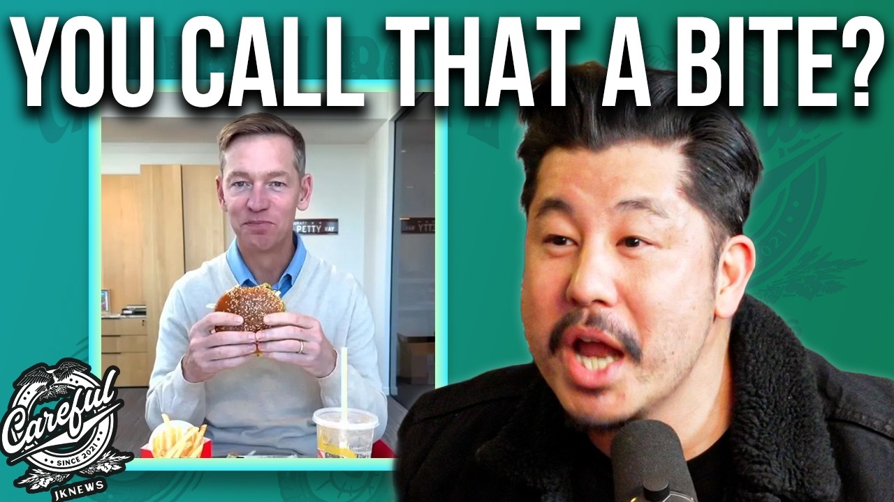 McDonalds CEO Getting Clowned for Eating a Burger on Camera