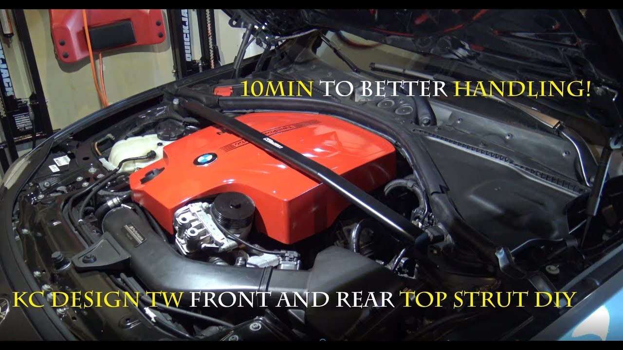 Front and rear strut tower install DIY from KCDesign for BMW F32 435i