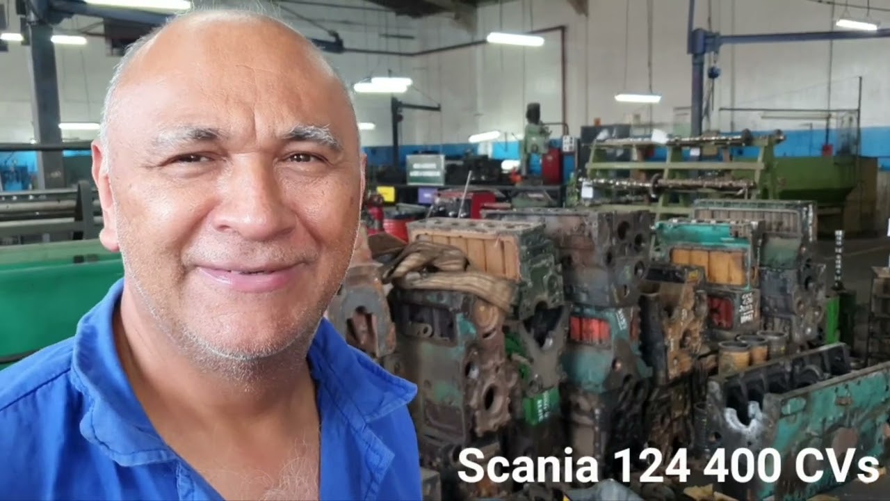 diversos Motores em retífica e montagem. na Nicosa Ponta Grossa acompanhe o Scania 124 400 CVs